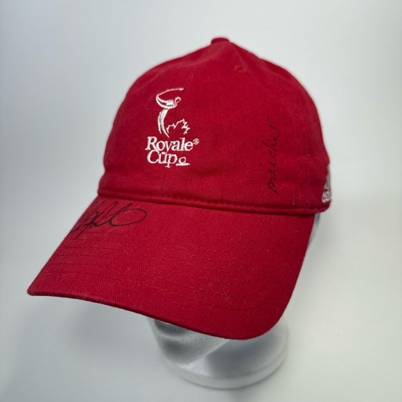 adidas Accessories - Red Royale Cup Adidas Baseball Cap signed